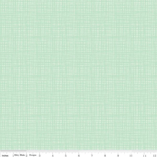 SALE Texture C610 Sweet Mint by Riley Blake Designs - Sketched Tone-on-Tone Irregular Grid Green - Quilting Cotton Fabric