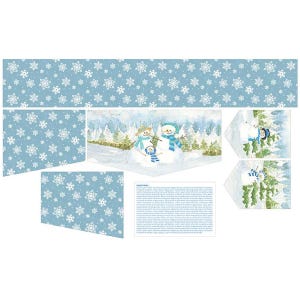 SALE Mantel Runner of the Month & More Home Decor LARGE Panel HD15510 January - Riley Blake Designs - Snowmen - Quilting Cotton Fabric