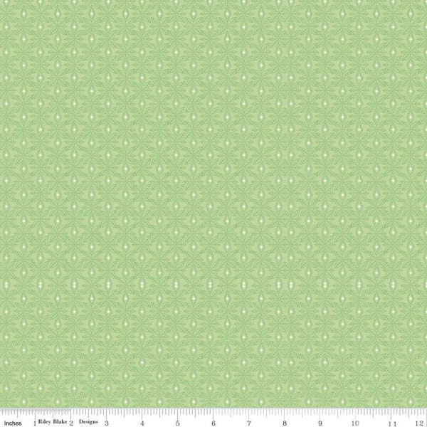 SALE Little Women Wallpaper C11876 Sweet Pea - Riley Blake - Louisa May Alcott Geometric Tone-on-Tone Damask  - Quilting Cotton Fabric