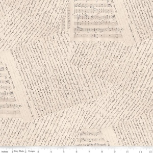 3 Yard Cut - Jane Austen at Home Accomplished Woman WIDE BACK WB10020 - Riley Blake - 107/108" Wide Letters Text  - Quilting Cotton Fabric