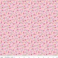 SALE Gingerbread Kisses Lights C16446 Pink - Riley Blake Designs - Strands Lights Christmas - Quilting Cotton Fabric