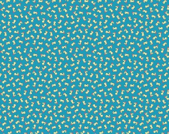 SALE Playtime 30's Toy Ducks C15152 Blue - Riley Blake Designs - Scattered Ducklings - Quilting Cotton Fabric