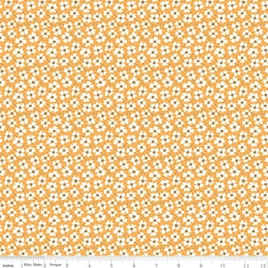 Flea Market Daisy C10219 Yellow - Riley Blake Designs - White Daisies on Yellow Floral Flowers - Lori Holt  - Quilting Cotton Fabric