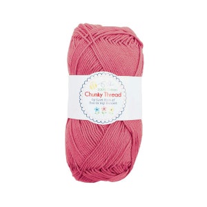 SALE Lori Holt Chunky Thread STCT-32997 Tea Rose - Riley Blake - 100% Cotton Sport Weight Yarn - 50 Grams - Approx 140 Yards or 128 Meters