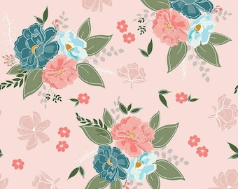 SALE Afternoon Tea Main C14030 Blush by Riley Blake Designs - Floral Flowers - Quilting Cotton Fabric