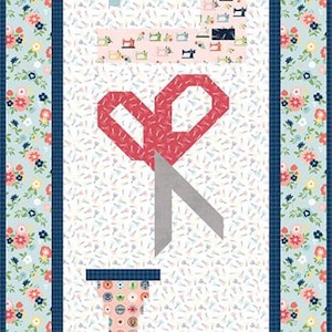 SALE Kelli Fannin Celebrate Sewing Wall Hanging PATTERN P076 - Riley Blake - INSTRUCTIONS Only - Pieced Sewing Machine Scissors Thread