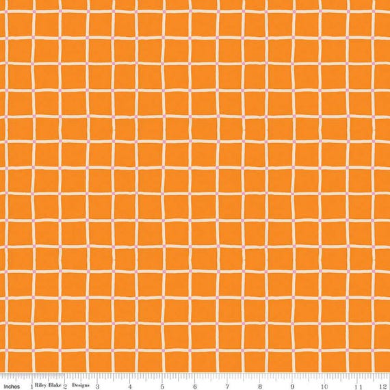 100 Aker Woods: Picnic Plaid in Orange 100 Aker Woods: Picnic Plaid in Orange
