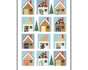 SALE Gingerbread Lane Quilt PATTERN Christmas Pattern - Riley Blake INSTRUCTIONS Only