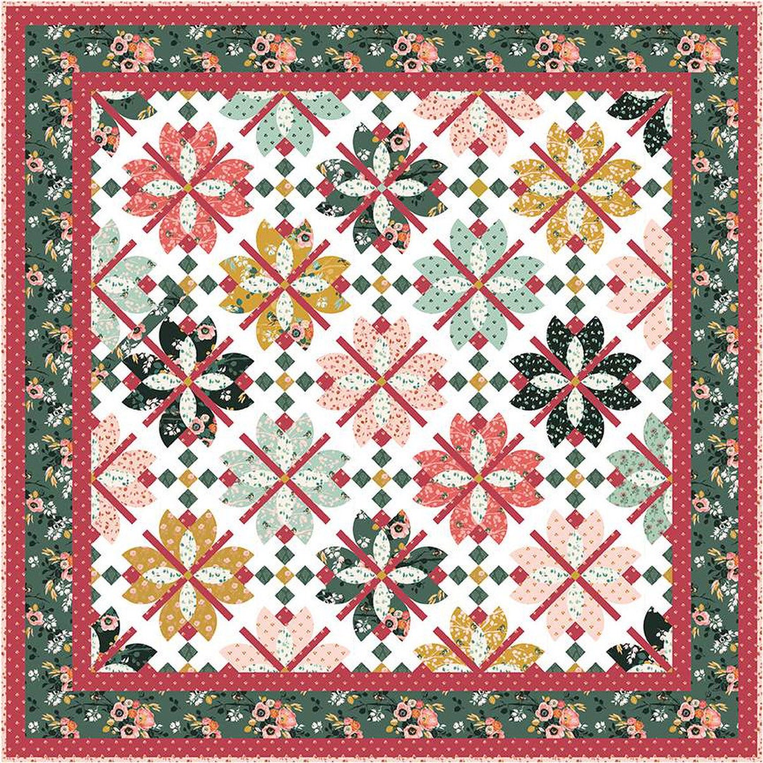 SALE Flowers Through the Lattice Boxed Quilt Kit KT-14050 - Riley Blake Designs - Box Pattern Fabric - Porch Swing - Quilting Cotton - Etsy
