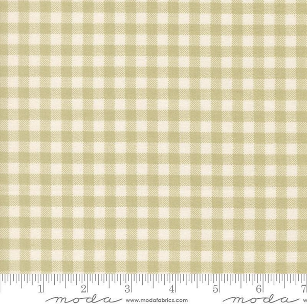 Tela de algodón para patchwork con estampado de cuadros dulces y verde pera, hecha a mano - 31797 - Tela de algodón para patchwork de Moda Fabrics