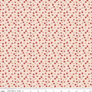 SALE You & Me Tossed Floral C15404 Pink by Riley Blake Designs - Love Flowers Blossoms - Quilting Cotton Fabric