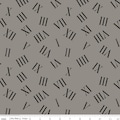 Mad Masquerade Roaming Numerals C11960 Gray - Riley Blake - Halloween Alice in Wonderland Roman Numerals - Quilting Cotton Fabric