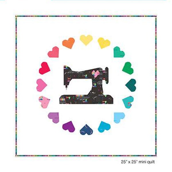 SALE Just Sew Mini Quilt PATTERN P160 by Kristy Lea - Riley Blake - INSTRUCTIONS Only - Foundation Paper Piecing Sewing Machine Hearts