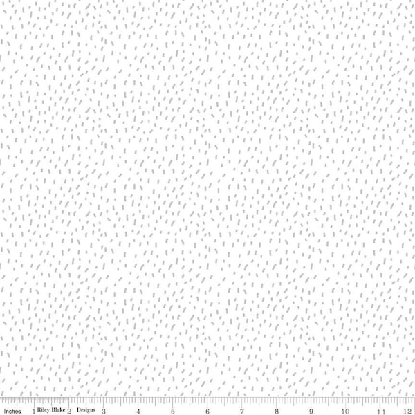Forest Friends Fur C12693 White - Riley Blake Designs - Small Splotches - Quilting Cotton Fabric