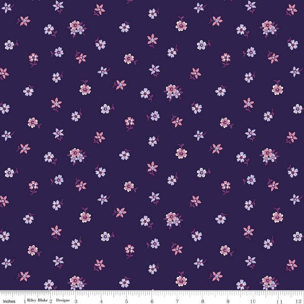 SALE Flower Show Botanical Jewel Hampton Sprig A 01666829A - Riley Blake Designs - Floral Flowers - Liberty Fabrics - Quilting Cotton Fabric