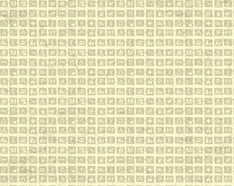 SALE National Parks Signs Cream - Riley Blake Designs - Recreation Outdoors Icons - Quilting Cotton Fabric