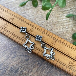 Silver Chandelier Ear Post Findings DP14
