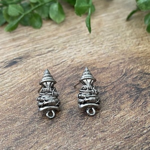 Decorative Silver Earring Post Ear Post Findings SP44