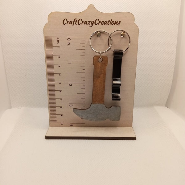 Hammer key chain,  Customized key chain, Father's day gift, Tools