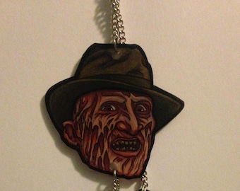 NMOES 2 ~ Freddy's Revenge ~ Horror ~ ShrinkyDinks ~ Deadly Dinks ~ Freddy Krueger ~ Necklace ~ Jewelry
