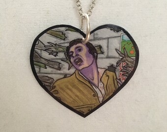 Day of the Dead Necklace ~ Deadly Dinks ~ Zombies ~ George Romero ~ Horror Jewelry ~ Shrinky Dinks ~ Shrink Plastic ~ Flesh Eaters