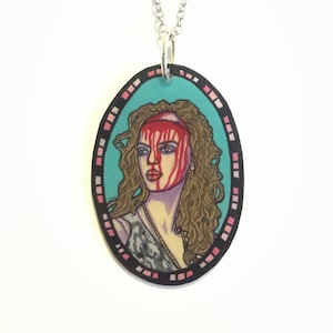 Maniac Necklace ~ Mannequin ~ Deadly Dinks ~ Horror ~ Bloody ~ Gore ~ Shrinky Dinks ~ Shrink Plastic ~ Horror Movies ~ Art