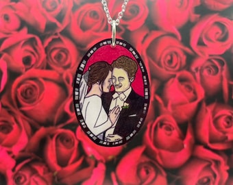 Sparkly Vampire Necklace ~ Breaking Dawn ~ Vampires ~ Edward Cullen ~ Bella Swan ~ Love ~ Romantic ~ Deadly Dinks ~ Shrinky Dinks