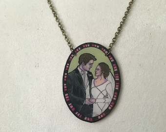 Sparkly Vampire Necklace ~ Deadly Dinks ~ Shrinky Dinks ~ Shrink Plastic ~ Vampires ~ Love
