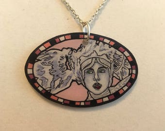 Dracula Lucy ~ Necklace ~ Lucy ~ Gothic ~ Vampires ~ Shrink Plastic ~ Horror ~ Jewelry