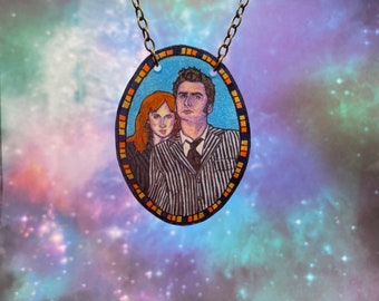 Doctor Who Necklace ~ David Tennant ~ Donna Noble ~ Deadly Dinks ~ Tardis ~ Daleks ~ Cybermen ~ Science Fiction ~ Wibbly Wobbly Timey Wimey
