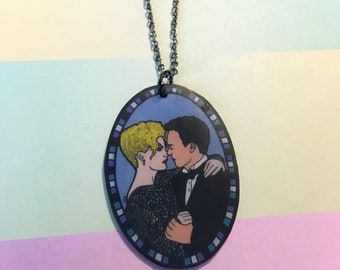 Super Hero Necklace ~ Selina Kyle ~ Batman ~ Love ~ Deadly Dinks ~ Shrinky Dinks ~ Shrink Plastic