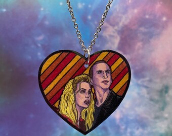 Doctor Who ~ Necklace ~ Ninth Doctor ~ Rose ~ Deadly Dinks ~ Sci-Fi ~ Jewelry ~ Shrinky Dinks