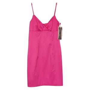 bodycon babydoll dress Vintage NWT Mini 3 (XS) Playful Minimalist HOCO Baddie Relaxed fit through the Girls Birthday Part Dress Portia and Scarlett Prom Neckline:Round Neckline