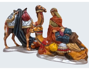 VTG Atlantic Mold Nativity Replacements Standing Sitting Camel Rider Handpainted