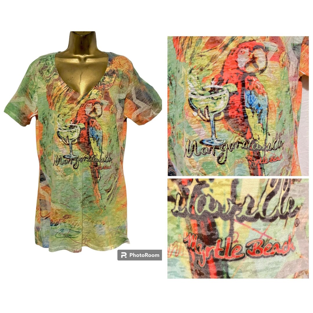 T-shirt Margaritaville Montego Bay Jamaïque - Taille S Bleu - Occasion Très Bon état