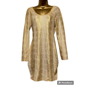 Gold Lame Disco Dress - Etsy