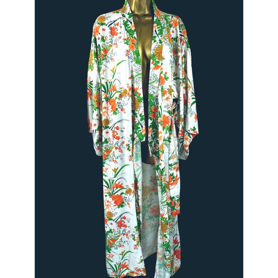 Cheerful Vintage 60s Springtime Daisies Yukata Ki… - image 5