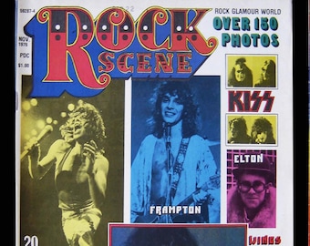 Rock Scene & FAN Magazines from 1976 and FREE BONUS 1976 Wings Fab Four Magazine!