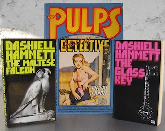 Dashiell Hammett Novels Plus a Pulp Magazine Book that features an early Hammett story.