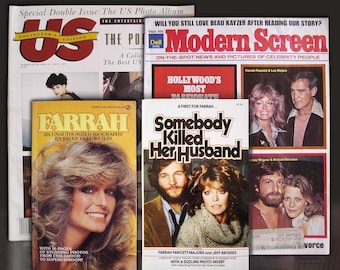 Farrah Book & Memorabilia PLUS Farrah Movie DVDs