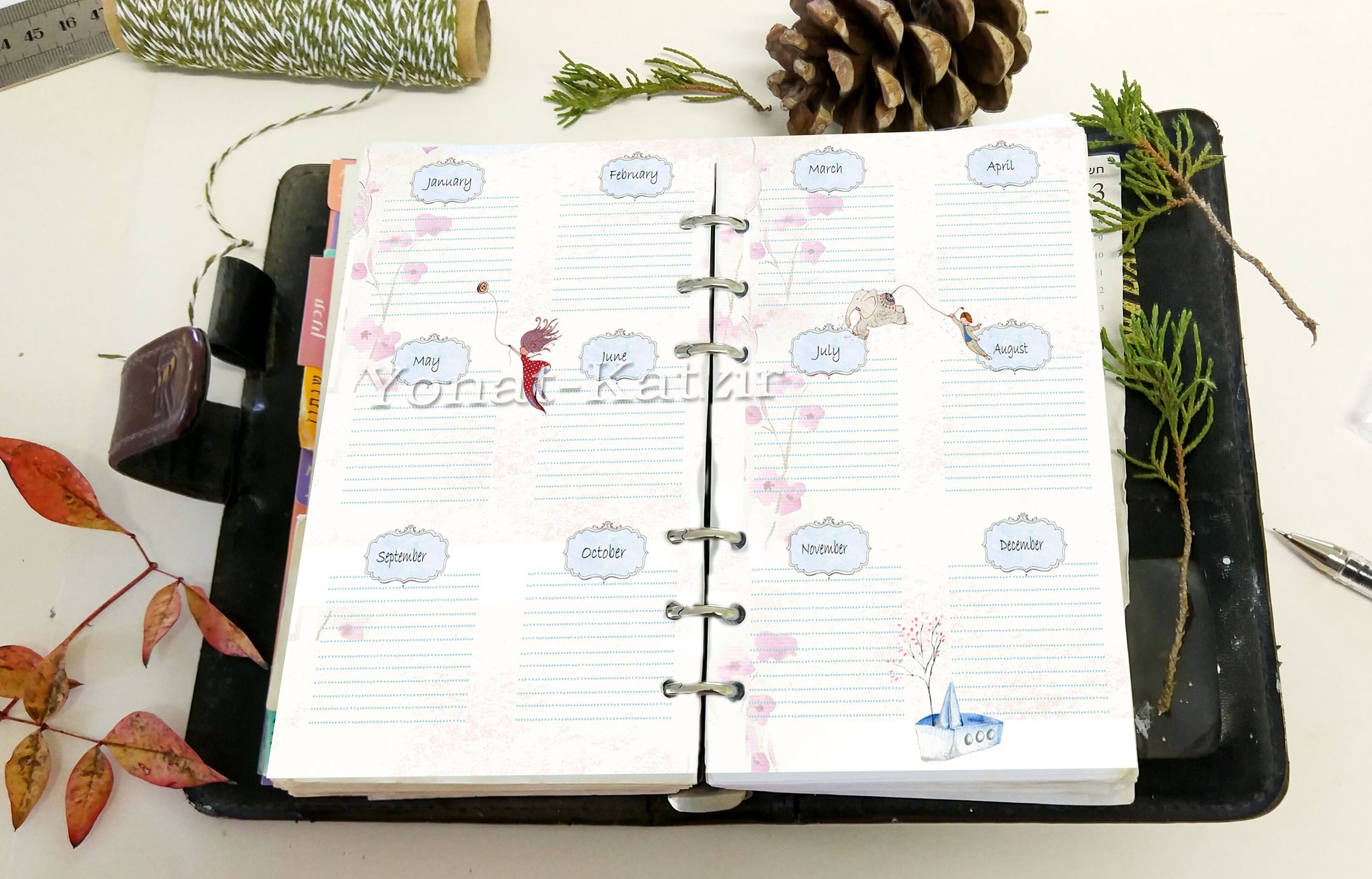 a5 planner inserts planner refill a5 filofax inserts Etsy