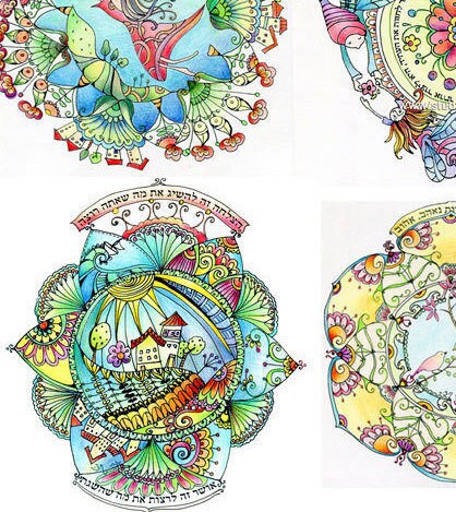 set of 4 pdf mandalas digital mandala printable mandala  etsy