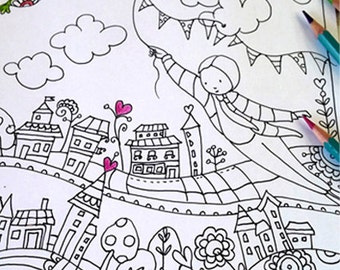 Coloring posters | Etsy Coloring posters | Etsy