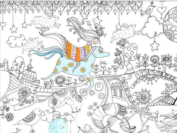 giant coloring poster coloring poster coloring page colouring poster  coloring book adult coloring poster printable coloring page