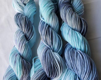 Hilo 100% algodón - Teñido a mano "Fantasma" - 100 g