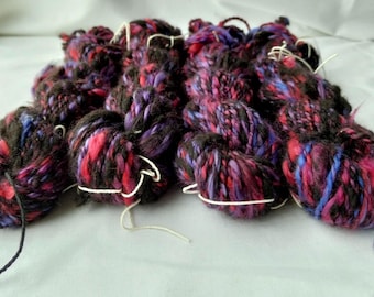 Handspun yarn - Alpaca and Acrylic - 50g