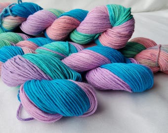 Hilo 100% algodón - Teñido a mano Variegated DK - 50 g
