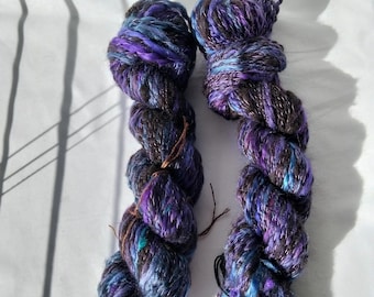 Handspun yarn - Alpaca and Acrylic - 50g
