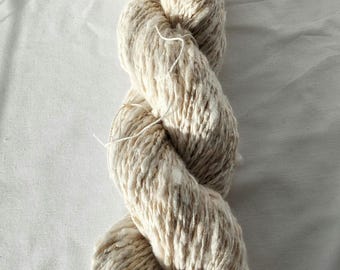 Handspun yarn - Pearl and Cotton blend