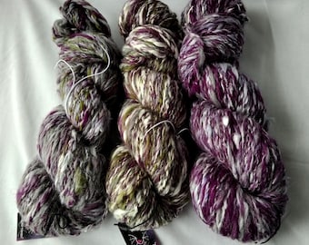 Mezcla de algodón merino hilado a mano -100g
